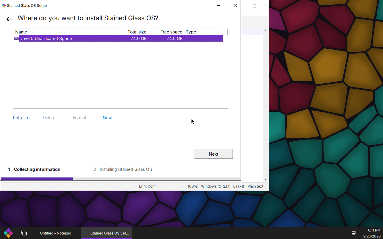 Setup: choosing where to install
